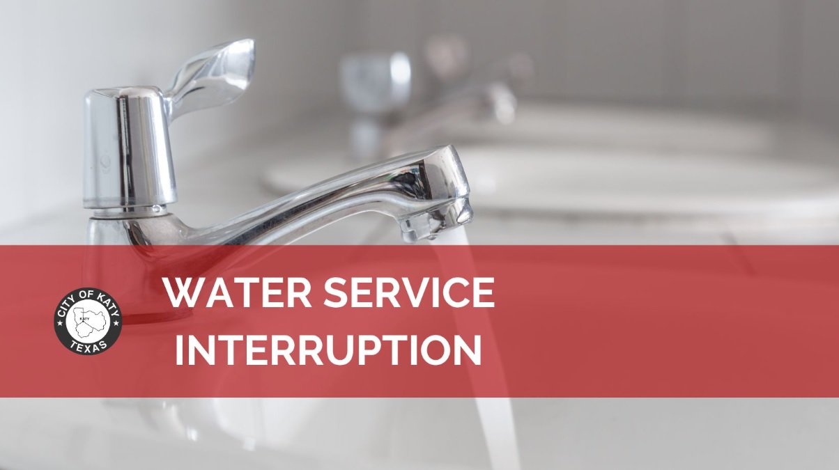 The Katy Public Works Department said water service has been restored following an interruption for residents and businesses in the area of FM 1463 south of I-10.